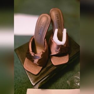 Cape Robbin Bronze Women's Heeled Mules